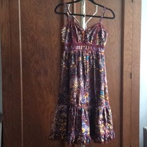 Betsey Johnson purple floral dress size 2